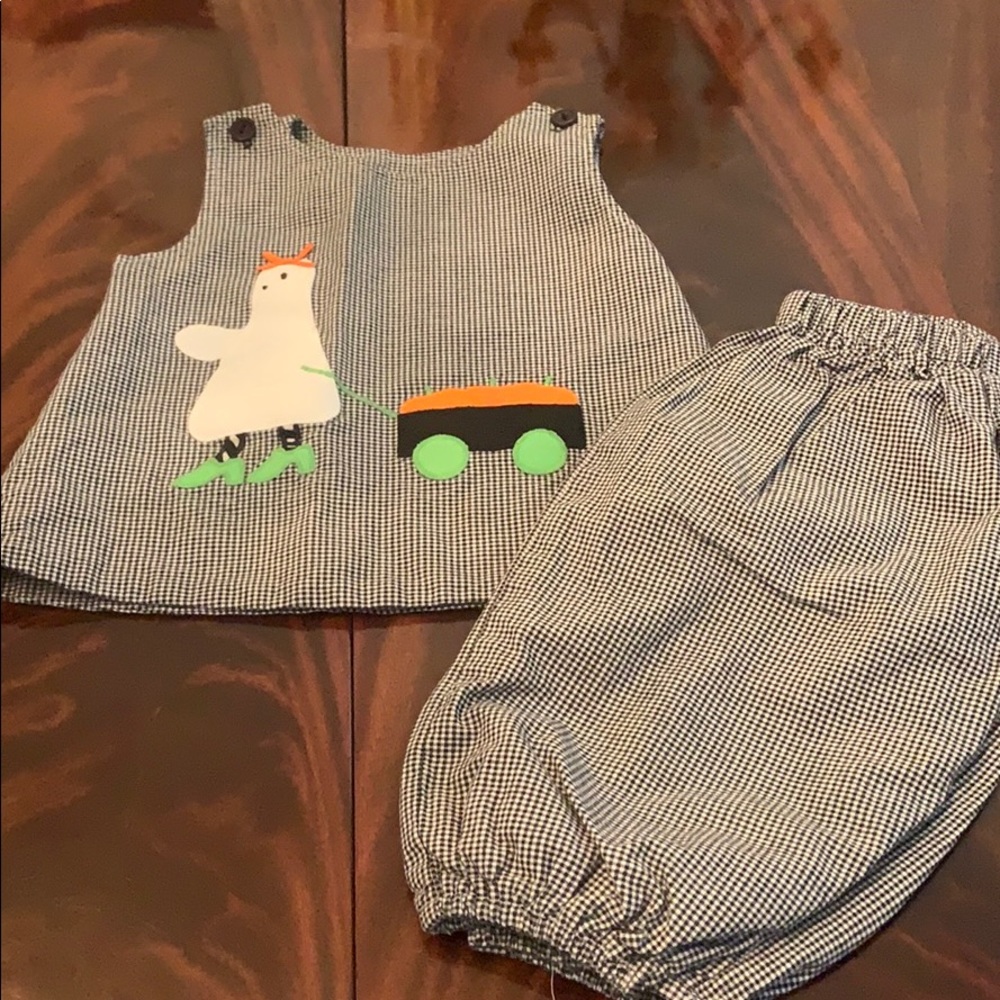 2 piece rev.set side ghosts appliqué/terrier pups